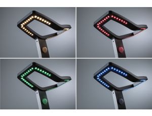 Oprawa ogrodowa ALARA LED RGBW+10W 450lm  665mm czujnik ruchu i zmierzchu IP44 230V antracyt / aluminium - image 2