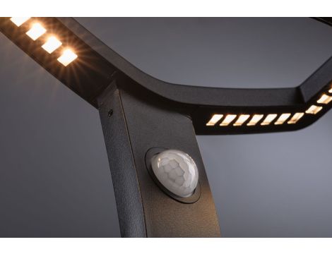 Oprawa ogrodowa ALARA LED RGBW+10W 450lm  665mm czujnik ruchu i zmierzchu IP44 230V antracyt / aluminium - 5