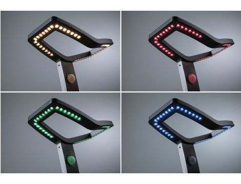 Oprawa ogrodowa ALARA LED RGBW+10W 450lm  665mm czujnik ruchu i zmierzchu IP44 230V antracyt / aluminium - 2