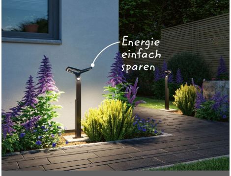 Oprawa ogrodowa ALARA LED RGBW+10W 450lm  665mm czujnik ruchu i zmierzchu IP44 230V antracyt / aluminium - 7