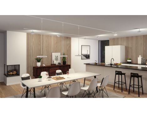 Oprawa wisząca na szynoprzewód URail HILDOR LED DIM 15W 850lm 4000K 230V biały RAL 9003 / metal - 2