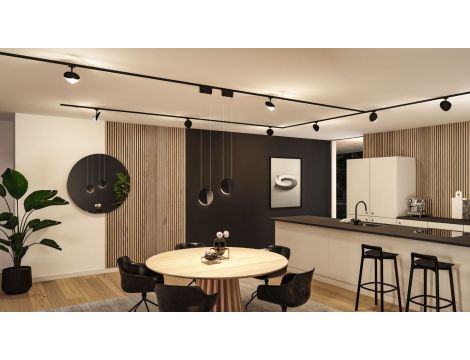 Reflektor na szynoprzewód URail ALEJANDRO LED 3-STEP DIM 10W 800lm 3000K 230V czarny matowy / tworzywo sztuczne - 6