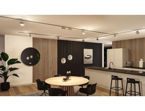 Oprawa wisząca na szynoprzewód URail ALEJANDRO LED 3-STEP DIM 10W 800lm 3000K 230V chrom matowy / tworzywo sztuczne - 7