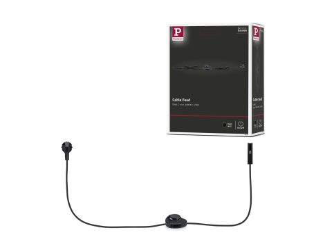 Przewód zasilający do szynoprzeowdu Urail 2m z wyłącznikiem  max.1000W czarny matowy - 10