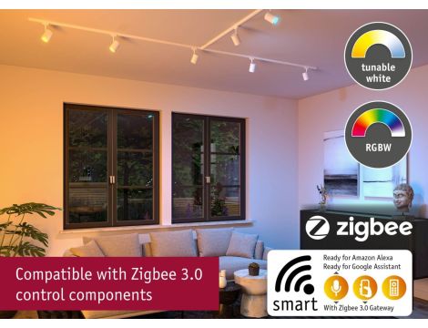 Reflektor na szynoprzewód Urail LUXE LED SH Zigbee GU10 4,8W 350lm 2200K-6500K 230V biały / tworzywo sztuczne - 8