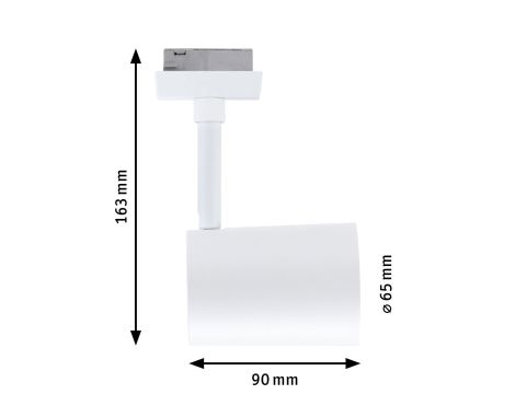 Reflektor na szynoprzewód Urail LUXE LED SH Zigbee GU10 4,8W 350lm 2200K-6500K 230V biały / tworzywo sztuczne - 14