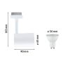Reflektor na szynoprzewód Urail LUXE LED SH Zigbee GU10 4,8W 350lm 2200K-6500K 230V biały / tworzywo sztuczne - 4