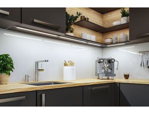 Zestaw uzupełniający opraw podszafkowych LED LINE DIM PIR 2x4W 2x350lm 350mm 30000K 24V chrom matowy / aluminium