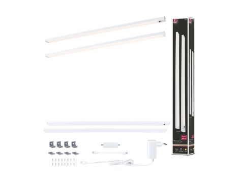 Zestaw opraw podszafkowych SET LINE DIM PIR 2x6W 2x500lm 550mm 3000K 230V/24V biały matowy / aluminium - 11