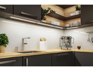 Zestaw uzupełniający opraw podszafkowych LED LINE DIM PIR 2x6W 2x500lm 550mm 30000K 24V biały matowy / aluminium