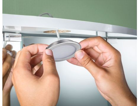 Zestaw opraw meblowych do wbudowania EBL SET 3x2,5W 3x180lm 3000K 12V  żelazo szczotkowane / tworzywo sztuczne - 5