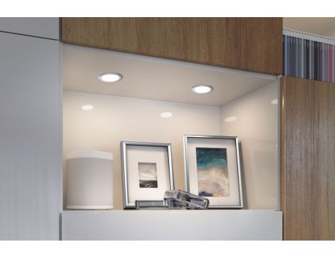 Zestaw opraw meblowych do wbudowania EBL SET 3x2,5W 3x180lm 3000K 12V chrom / tworzywo sztuczne