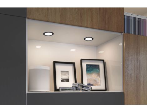 Zestaw opraw meblowych do wbudowania EBL SET 3x2,5W 3x180lm 4000K 12V czarny matowy / tworzywo sztuczne