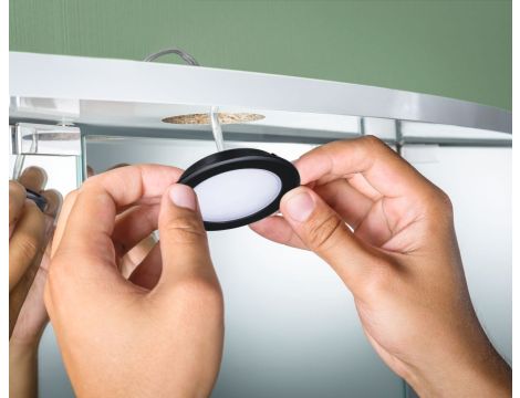 Zestaw opraw meblowych do wbudowania EBL SET 3x2,5W 3x180lm 4000K 12V czarny matowy / tworzywo sztuczne - 5