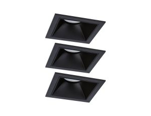 Oprawa do wbudowania EBL COLE SET COIN 3-STEP DIM zestaw 3x6W 3x470lm 2700K IP44 230V czarny / aluminium - image 2