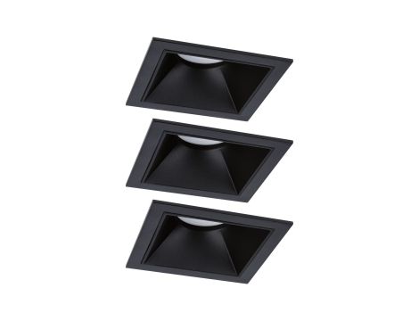 Oprawa do wbudowania EBL COLE SET COIN 3-STEP DIM zestaw 3x6W 3x470lm 2700K IP44 230V czarny / aluminium - 2