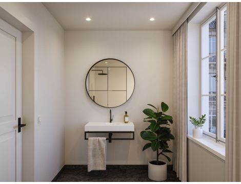 Oprawa do wbudowania EBL COLE SET COIN 3-STEP DIM 6W 470lm 2700K IP44 230V biały matowy / aluminium - 3