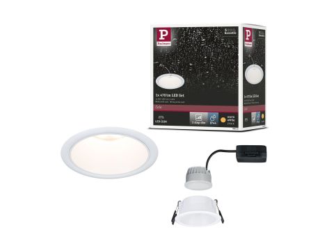 Oprawa do wbudowania EBL COLE SET COIN 3-STEP DIM 6W 470lm 2700K IP44 230V biały matowy / aluminium - 11