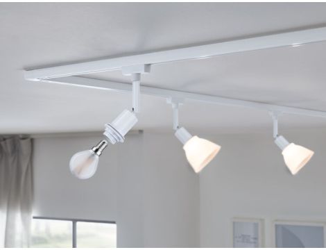 Reflektor na szynoprzewód URail DECO SYSEMS DIM E14 max.20W 230V biały RAL9003 / metal - 5