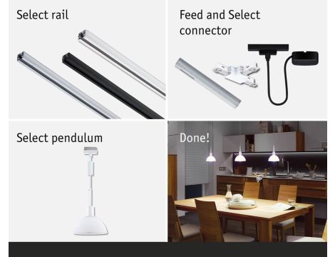 Oprawa zwieszana na szynoprzewód Urail SARRASANI DIM E14 max.20W 230V biały RAL9003 / metal - 3