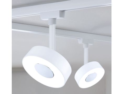 Reflektor na szynoprzewód URail CIRCLE LED DIM 5W 180lm 3000K 230V biały RAL9003 / metal - 4