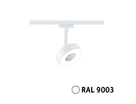 Reflektor na szynoprzewód URail CIRCLE LED DIM 5W 190lm 4000K 230V biały RAL9003 / metal