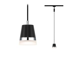 Oprawa zwieszana URail PENDEL CONE GU10 max.10W czarny matowy / tworzywo sztuczne