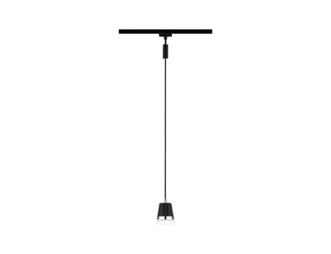 Oprawa zwieszana URail PENDEL CONE GU10 max.10W czarny matowy / tworzywo sztuczne - 2