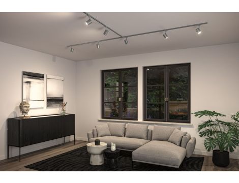 Reflektor na szynoprzewód URail LUX DIM GU10 max.10W chrom matowy / tworzywo sztuczne - 8