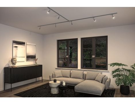 Reflektor na szynoprzewód URail SALT DIM GU10 max.10W chrom matowy / tworzywo sztuczne - 2