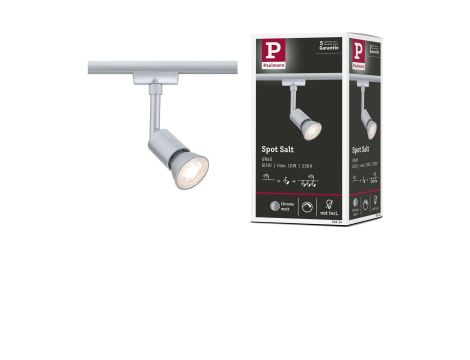 Reflektor na szynoprzewód URail SALT DIM GU10 max.10W chrom matowy / tworzywo sztuczne - 12