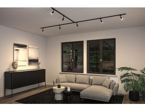 Reflektor na szynoprzewód URail LUX DIM GU10 max.10W czarny matowy / tworzywo sztuczne - 9