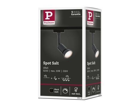 Reflektor na szynoprzewód URail LUX DIM GU10 max.10W czarny matowy / tworzywo sztuczne - 13