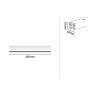 Szynoprzewód URail system 0,1m 230V biały RAL9003 / metal - 6