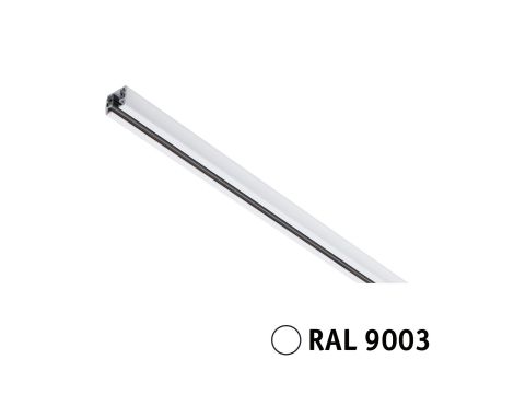 Szynoprzewód URail system 0,5m 230V biały RAL9003 / metal