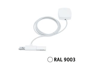 Przewód zasilający URail system 2m max.1000W 230V biały RAL9003 / tworzywo sztuczne