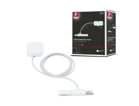 Przewód zasilający URail system 2m max.1000W 230V biały RAL9003 / tworzywo sztuczne - 8