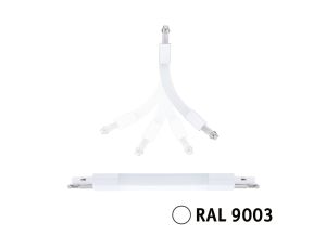 Łącznik elastyczny URail system Flex II max.1000W 230V biały RAL9003 / tworzywo sztuczne