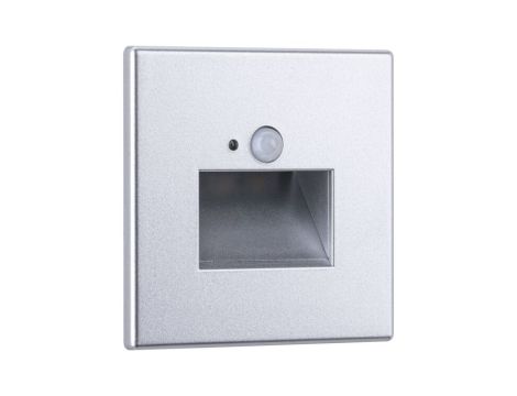 Oprawa przyschodowa EDGE LED czujnik ruchu i zmierzchu kwadrat 1x1,2W 120lm 2700K 230V chrom matowy / tworzywo sztuczne - 2