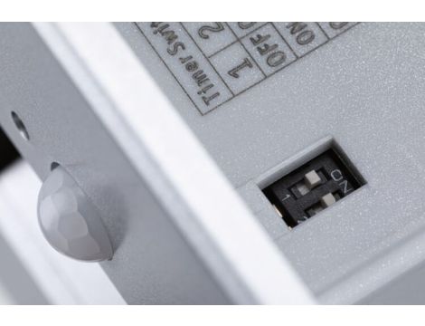 Oprawa przyschodowa EDGE LED czujnik ruchu i zmierzchu kwadrat 1x1,2W 120lm 2700K 230V chrom matowy / tworzywo sztuczne - 7