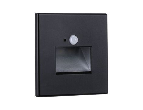 Oprawa przyschodowa EDGE LED czujnik ruchu i zmierzchu kwadrat 1x1,2W 120lm 2700K 230V czarny matowy / tworzywo sztuczne - 2