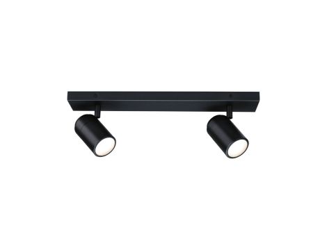 Oprawa ścienno sufitowa ZYLI GU10 max. 2x10W IP44 230V czarny matowy / metal