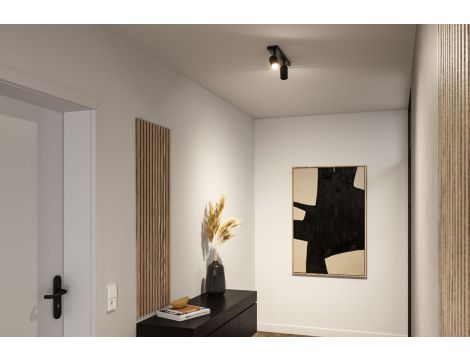 Oprawa ścienno sufitowa ZYLI GU10 max. 2x10W IP44 230V czarny matowy / metal - 5