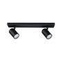 Oprawa ścienno sufitowa ZYLI GU10 max. 2x10W IP44 230V czarny matowy / metal - 3