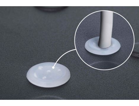 Oprawa ścienno sufitowa ZYLI GU10 max. 3x10W okrągła IP44 230V czarny metal /metal - 7