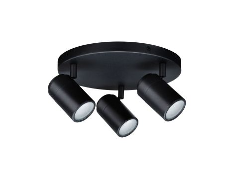 Oprawa ścienno sufitowa ZYLI GU10 max. 3x10W okrągła IP44 230V czarny metal /metal - 2