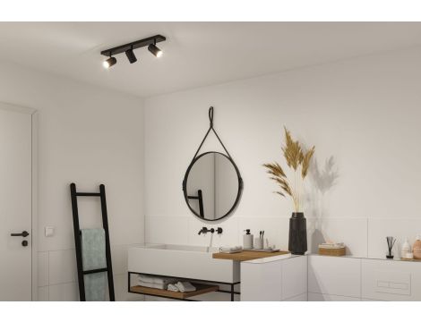 Oprawa ścienno sufitowa ZYLI GU10 max. 3x10W IP44 230V czarny metal / metal - 5