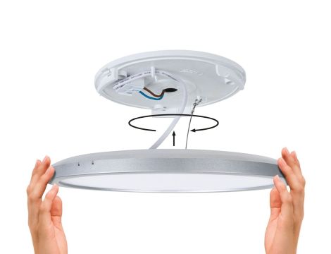 Plafoniera ATRIA SHINE LED Backlight z czujnikiem 16W okrągła 293mm 1600lm 4000K IP44 230V biały / tworzywo sztuczne - 7