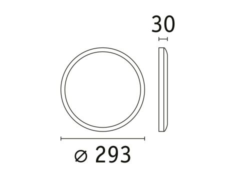 Plafoniera ATRIA SHINE LED Backlight z czujnikiem 16W okrągła 293mm 1600lm 4000K IP44 230V biały / tworzywo sztuczne - 8