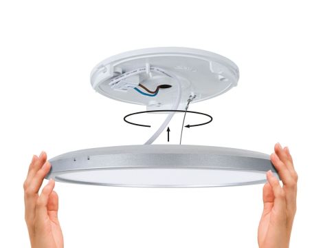 Plafoniera ATRIA SHINE LED Backlight z czujnikiem 22W okrągła 420mm 2300lm 4000K IP44 230V biały / tworzywo sztuczne - 5